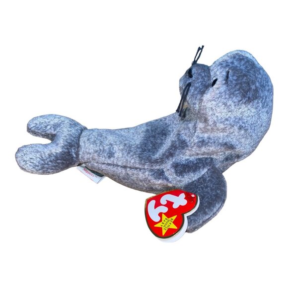 Ty Beanie Babies Slippery Seal 1999 Plush Stuffed Animal Hang 5th Gen Tush 7th G - Picture 1 of 9